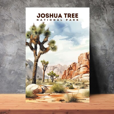 Joshua Tree National Park Poster, Travel Art, Office Poster, Home Decor | S8 - image2